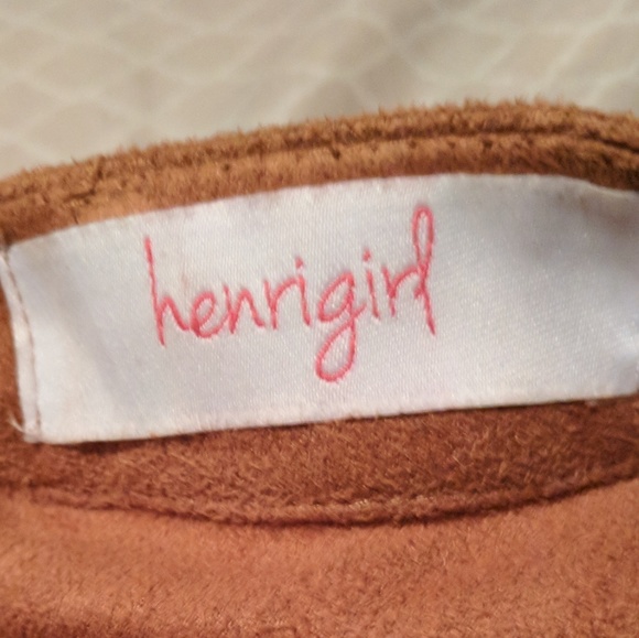 Suede Opened Side Mini Dress - Picture 5 of 5